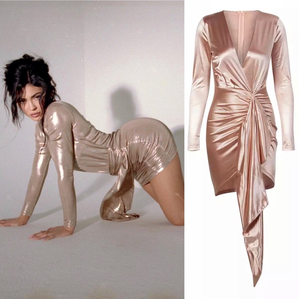 “Champagne Love” Sheer Mini Dress